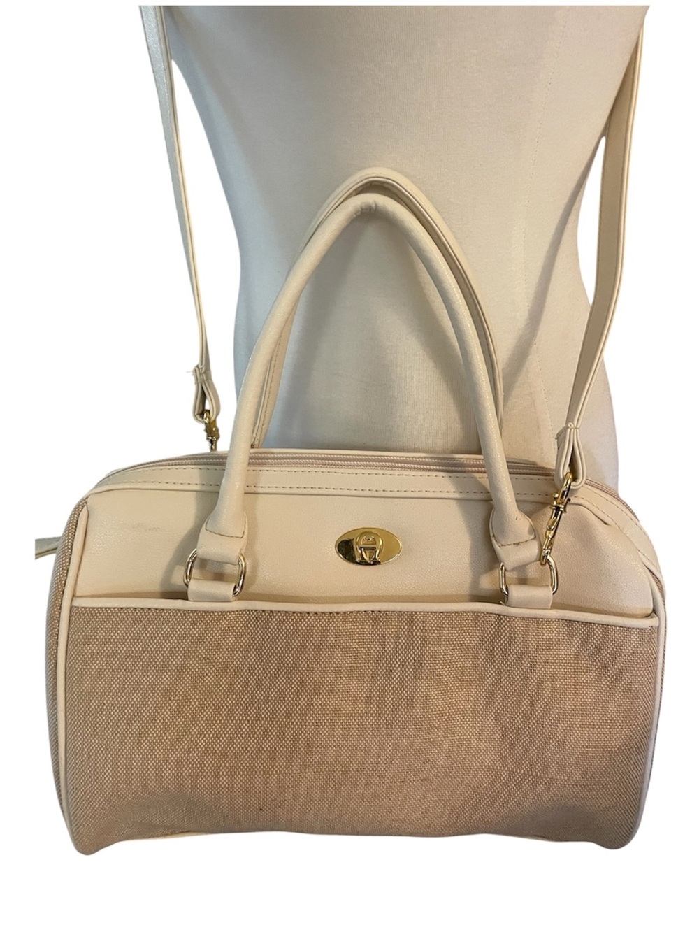 Etienne Aigner Jute Handbag or Crossbody